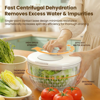 Panier de lavage de fruits manuel pour cuisine, grande mandoline en acier inoxydable, coupe-légumes, tamis, râpe, égouttoir et pot