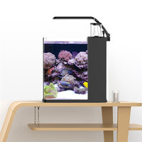 Skynuo Ultra-Klar-Glas Mini-Meerwasser-Aquarium Filtermedien Kunststoff-Fischbecken 25 Gallonen 5W Leistungsfiltration Zubehörbox