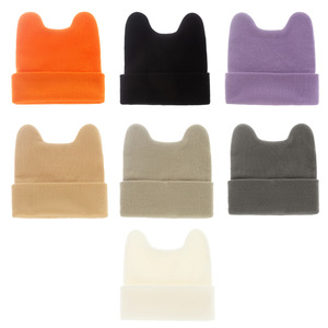 Gorro <span class=keywords><strong>de</strong></span> invierno con orejas <span class=keywords><strong>de</strong></span> <span class=keywords><strong>gato</strong></span> y cuerno <span class=keywords><strong>de</strong></span> diablo para mujer, gorrito <span class=keywords><strong>de</strong></span> punto <span class=keywords><strong>de</strong></span> ganchillo, gorro <span class=keywords><strong>de</strong></span> esquí - Product Image 2