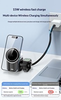 Station de charge 25W, chargeur sans fil magnétique pliable, support de charge rapide pour voyage avec câble pour iPhone, Apple Watch, AirPods