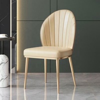 Chaises de salle à manger GEDO modernes en cuir de haute qualité avec un cadre en métal luxueux et robuste, meubles pour la maison à prix bas