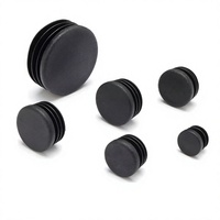 Bouchon de tube rond en plastique noir moulé par injection, tailles personnalisées, insert coulissant pour pieds de chaise, table, tabouret