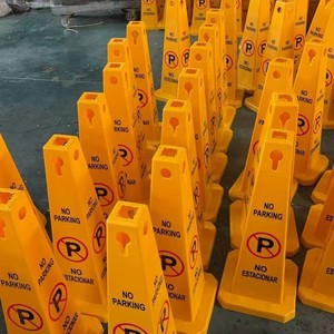 Cono de señalización de prohibido estacionar de 70 cm de altura, de plástico, para estacionamientos y plazas, estilo estándar. - Product Image 2
