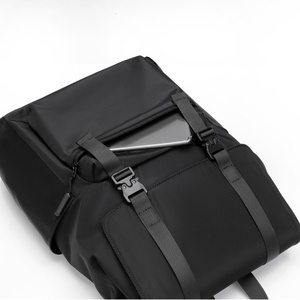 Large Capacity Trendyy Leather Film Laptop <b>Backpack</b> <b>Simple</b> Fashion Cross-Border Design Waterproof Oxford Zipper Polyester for - Product Image 2