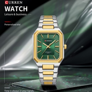นาฬิกาข้อมือควอตซ์แฟชั่นแบรนด์แท้ Relogio curren 8457 รุ่น curren Homme Montre นาฬิกาสี่เหลี่ยมสำหรับผู้หญิง - Product Image 3