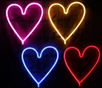 Enseigne néon LED personnalisée en forme de cœur pour mariage, fête, décoration murale de chambre à coucher, cadeau romantique de la Saint-Valentin, éclairage décoratif intérieur