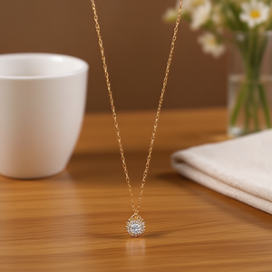 Collana in Acciaio Inossidabile con Diamanti, Modello 45486, Colore Oro, Materiale in Acciaio - Product Image 2