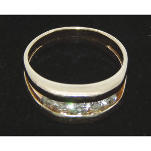 ทอง14K หล่อ & แหวนผู้ชายประดับเพชร5เม็ด - Product Image 2