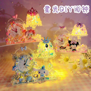 <span class=keywords><strong>Reloj</strong></span> Despertador Infantil DIY Starlight Hour, Cuerpo <span class=keywords><strong>de</strong></span> Plástico, Educativo, Hecho a Mano, Diseño <span class=keywords><strong>de</strong></span> Dibujos Animados, Juguete <span class=keywords><strong>para</strong></span> Niñas - Product Image 2