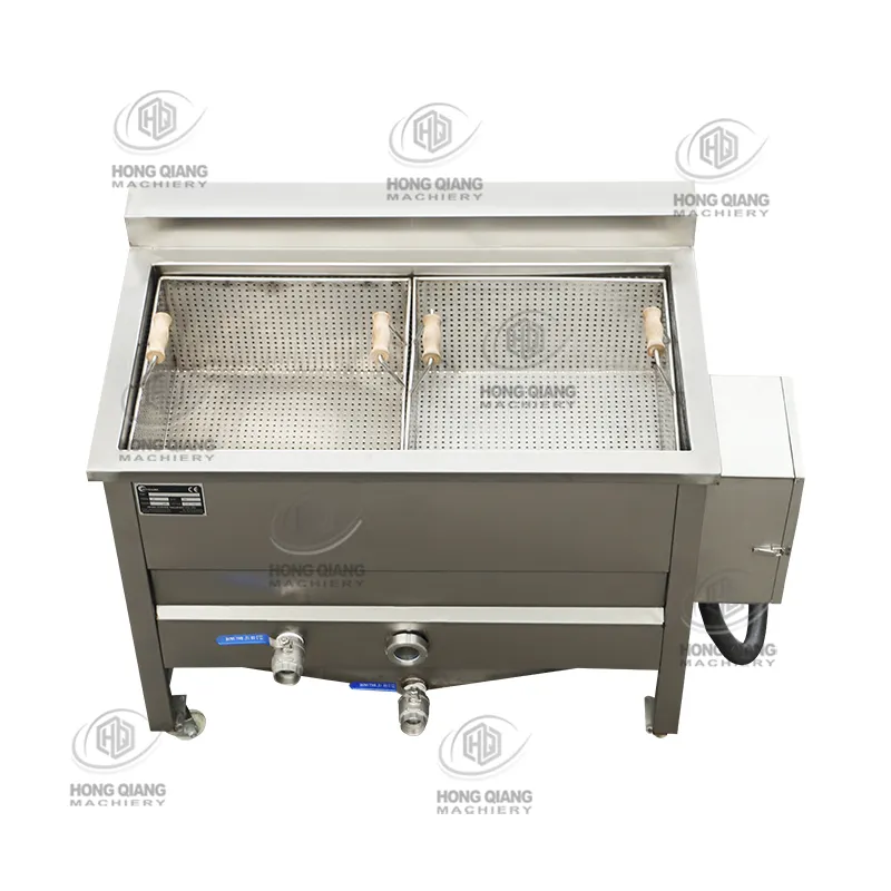 Industrial Deep Fryer Natural Gas With 2 Tank Vegetable Chips Frying Machine Sunflower Seeds Frying