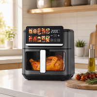 Friteuse à air numérique 6L en gros avec fenêtre visible et 10 programmes, appareil de cuisine électrique sans huile pour la cuisine familiale