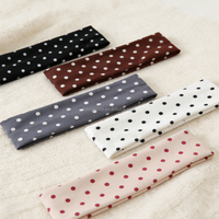 Nouveaux Bandeaux Élastiques Confortables en Tissu à Pois Colorés pour Femmes, Idéaux pour le Yoga, le Sport, le Maquillage, le Quotidien, la Course et le SPA