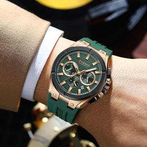 นาฬิกาข้อมือผู้ชายแบรนด์ใหม่ CURREN 8487 แฟชั่น นาฬิกาควอตซ์ 6 เข็ม สายซิลิโคน สปอร์ต กันน้ำ รุ่นปี 2025 - Product Image 4