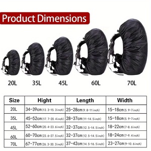 80L Outdoor Outing Adventure Activities Hiking Camping Cycling Rainproof Dustproof Backpack Protector Rain Cover Waterproof case - Product Image 2