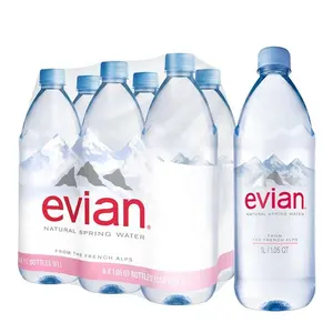 Эвиане с изображением природы весной воды (1.5L / 12pk), цены на Evian оптовая продажа бутилированной воды, минеральная вода evian 330 мл ПЭТ бутылка