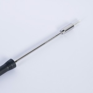 Sonde thermocouple à pointe acérée en acier inoxydable pour mesure précise de la température des métaux fondues en laboratoire - Product Image 5