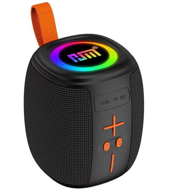 Portable 8W Outdoor Bluetooth Speaker Waterproof Fabric TWS Wireless Loudspeaker with TF AUX for Camping Beach Party