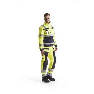 BLAKLADER - 157915143389C56 Pantalon d'artisan Multinorm Jaune haute visibilité/Bleu marine-VÊTEMENTS DE TRAVAIL RÉSISTANTS AUX FLAMMES EAN 7330509551462 - Product Image 3