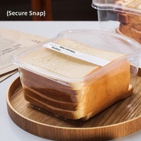 Emballage en plastique PET transparent pour pain grillé tranché de 1 mm d'épaisseur
