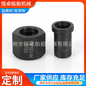 Conector Roscado de Hombro Plano Tipo D, Acero al Carbono Marino, Rosca Exterior, CB*821-84, Accesorio de Ferretería - Product Image 3