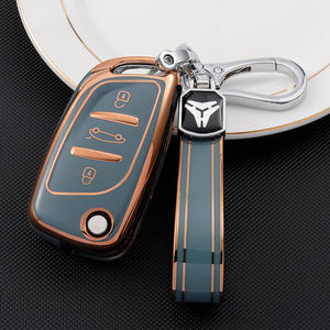 Étui de protection souple en TPU pour clé de voiture <span class=keywords><strong>Peugeot</strong></span> DS Citroën Versailles C5X Sega FT, porte-clés, accessoires de sac - Product Image 4