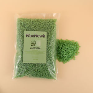 WaxNewK Cera de <span class=keywords><strong>Aloe</strong></span> <span class=keywords><strong>Vera</strong></span> Depilación 2.2LB Cuentas de cera Secado rápido Sin dolor 1kg Bolsa Granos de cera dura - Product Image 5