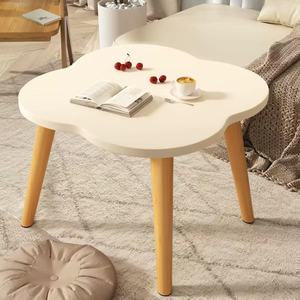 2024 luxe petite Table basse créative baie vitrée Design Table en bois moderne pour chambre appartement balcon thé assis lumière - Product Image 6