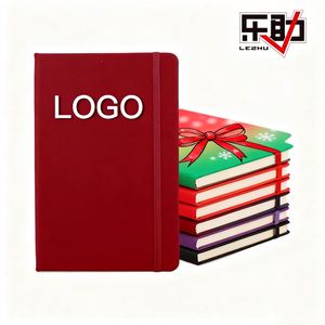 Hot Selling A5 Notebook Customizable Logo PU Hard Cover Brand Writing Journal Office School Stationery Christmas Design Notebook - Product Image 3