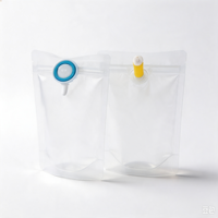 Pochette Doypack à bec verseur, sac de recharge pour savon liquide, sans BPA, étanche, transparent, avec logo personnalisé, distributeur de désinfectant pour les mains
