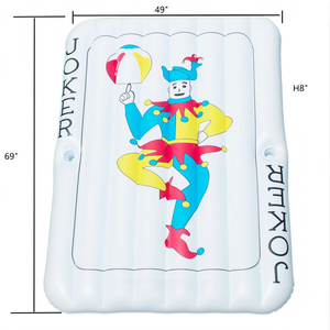 Flotador Inflable Gigante con Forma de Carta de Póker Joker, con Portavasos para Adultos - Product Image 6