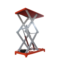 Plateforme élévatrice électrique à double ciseaux de 2 tonnes, personnalisable en couleur, avec télécommande et dispositif anti-pincement en aluminium pour