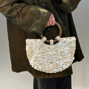 <strong>QuiteS</strong> 2027 New Shell Forest-Style Sweet Girl Handbag Large-Capacity Chain Party Sexy Evening Bucket Bag for <strong>Women</strong> - Product Image 3