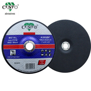 Disque à lamelles abrasif renforcé de fibres, 7 pouces (180 mm), OEM personnalisé CUSTO <span class=keywords><strong>T42</strong></span> 80 m/<span class=keywords><strong>s</strong></span> pour métal/inox/pierre - Product Image 2