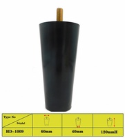 Pieds de meubles ronds en plastique, style moderne et épuré, directement de l'usine, pour canapé, chaise, table basse et armoire - Patins réglables