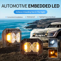 9-36V intégré 4 pouces LED lumière stroboscopique voiture encastré DRL projecteur de tir 40W Pod lumière de travail pour Jeep wrangler 4x4 camion