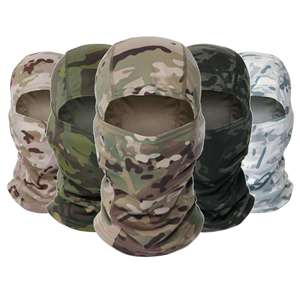 Cagoule de camouflage intégrale pour homme, protection solaire, pour <span class=keywords><strong>ski</strong></span>, vélo, cyclisme, avec un seul trou, séchage rapide, en maille - Product Image 1