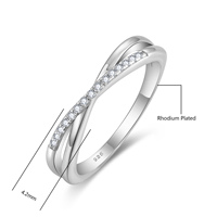 Aanpasbare Moissanite Mode Waterdichte Sieraden Verloving Zirkoon Mannelijke En Vrouwelijke Geliefden Ring Eenvoudige Ring Valentijnsdag Cadeau