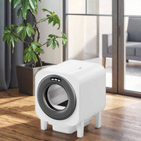 Offre Spéciale intelligent automatique autonettoyant électronique désodorisant tambour rotatif grande capacité moniteur de santé boîte à litière pour chat à toit ouvert