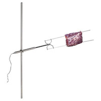 Kit de rôtissoire électrique rotative en acier inoxydable HDS09 personnalisé par le fabricant pour barbecue portable de camping