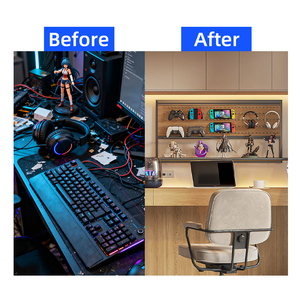 رف تخزين جداري مستطيل مبتكر من سبائك الألومنيوم من YOUPON، رف عرض عصري معلق على الحائط للمطبخ - Product Image 5