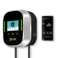 Zencar 32A Wallbox J1772 EV Estación de carga 7KW Cargador de pared Tipo 1 Cargador doméstico montado en la pared Cable de 5m con aplicación WiFi