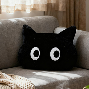 Cojín de Felpa con Forma de Gato, Súper Suave, Relleno de Algodón PP, para Sala de Estar, Sofá, Dormitorio Universitario, Oficina - Product Image 3