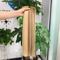 Nouvelles extensions de cheveux Super Genius Weft, double trame, style lisse, 100% cheveux humains vierges européens pour salon