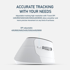 Với <span class=keywords><strong>Side</strong></span> <span class=keywords><strong>scroller</strong></span> 8000DPI 2.4GHz chuột không dây inalambrico Ergonomic có thể sạc lại màn hình dọc BT Chuột paw3220 cho văn phòng - Product Image 6