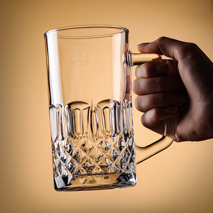 Precio justo DELI 580ml 890ML Cristalería Gran stock Tazas de cerveza personalizadas con asa - Product Image 4