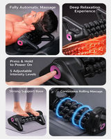 Rouleau de massage percussif automatique, masseur corporel complet avec support trépied pour la relaxation musculaire et la récupération après l'entraînement