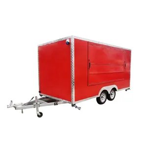 Luar ruangan ponsel kopi gyro cart bahasa Perancis goreng catering trailer Truk Makanan new york