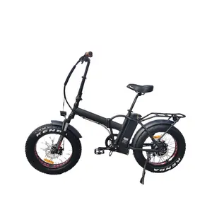48V 750W Wide Wheel E-Bike 20 "* 4.0 Band 7 Speed Opvouwbare Elektrische Fiets Met 15ah Sdi Lithium Batterij
