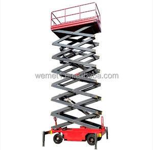 CE認証取得済みEN280モバイルシザーリフト、油圧式牽引式シザーリフトプラットフォーム（高所作業用） - Product Image 6