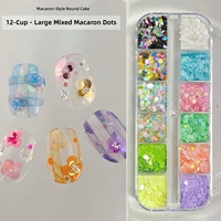 Nouvelles paillettes TSZS Macaron colorées pour ongles, points ronds, fleurs, breloques brillantes pour nail art, cœurs, décorations DIY pour manucure sur ongles à presser